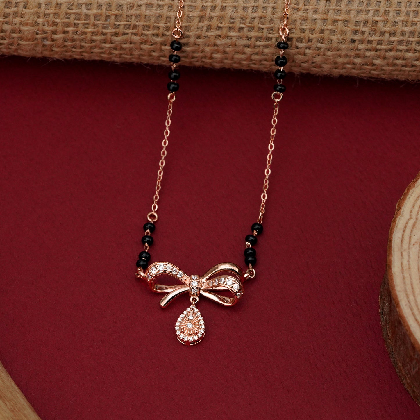 Bow Elegance 925 Silver Mangalsutra