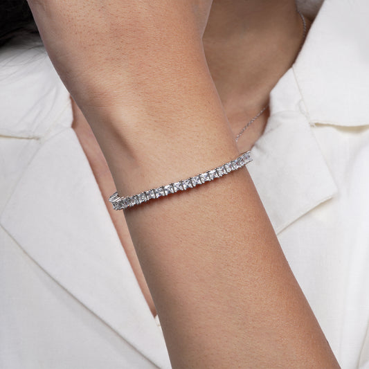 Tennis Crown Cut Bracelet
