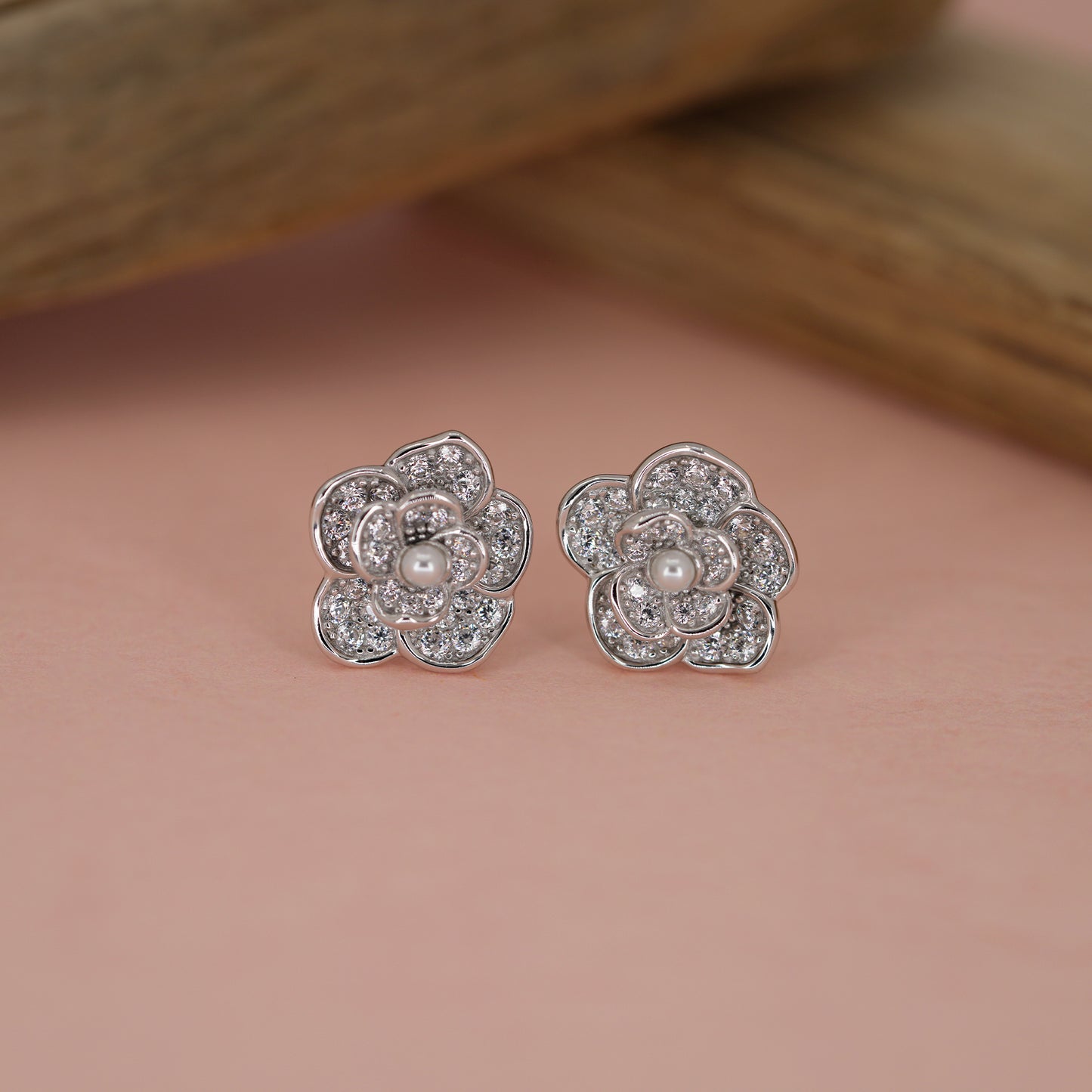 Regal Bloom Stud Earrings