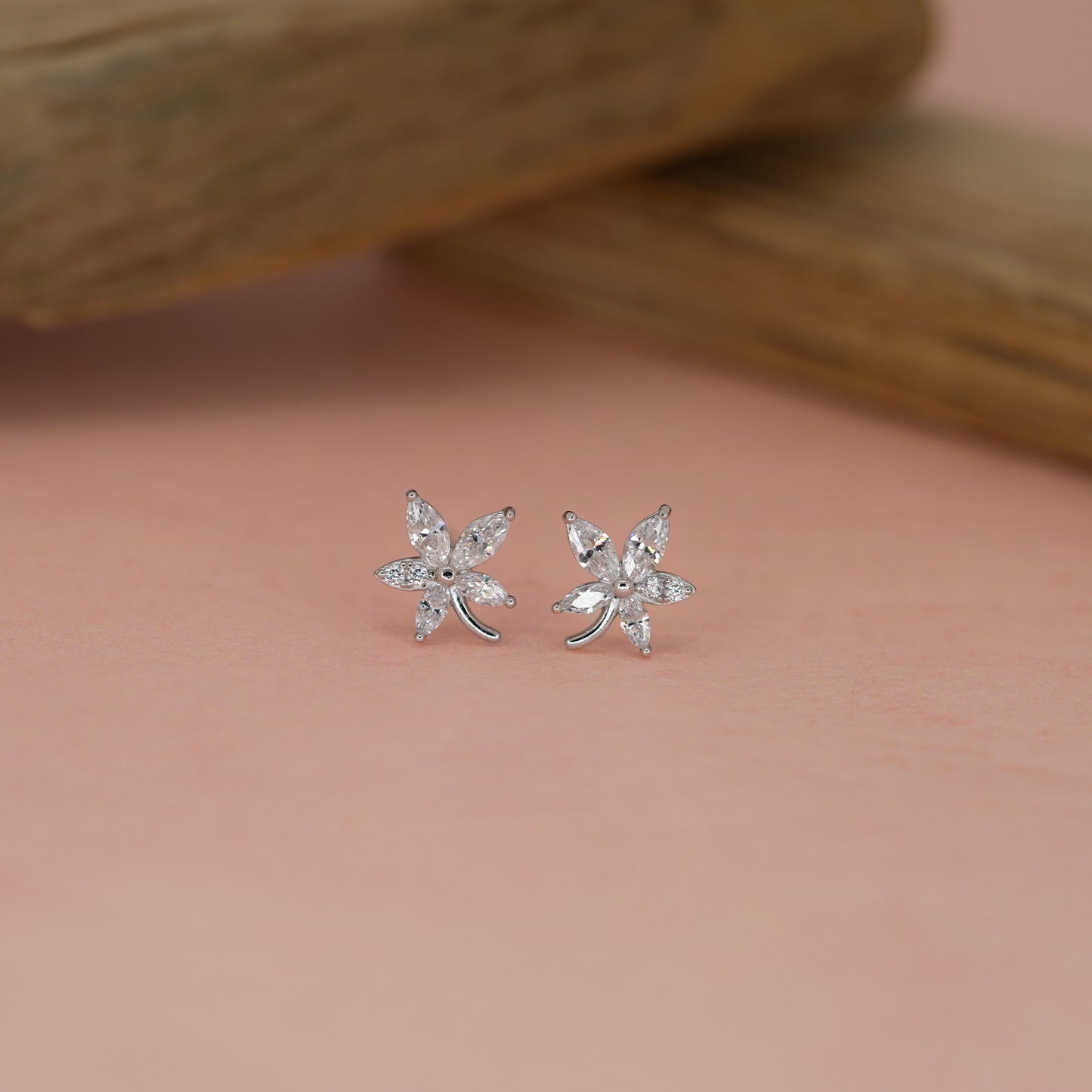 Serene Bloom Diamond Studs