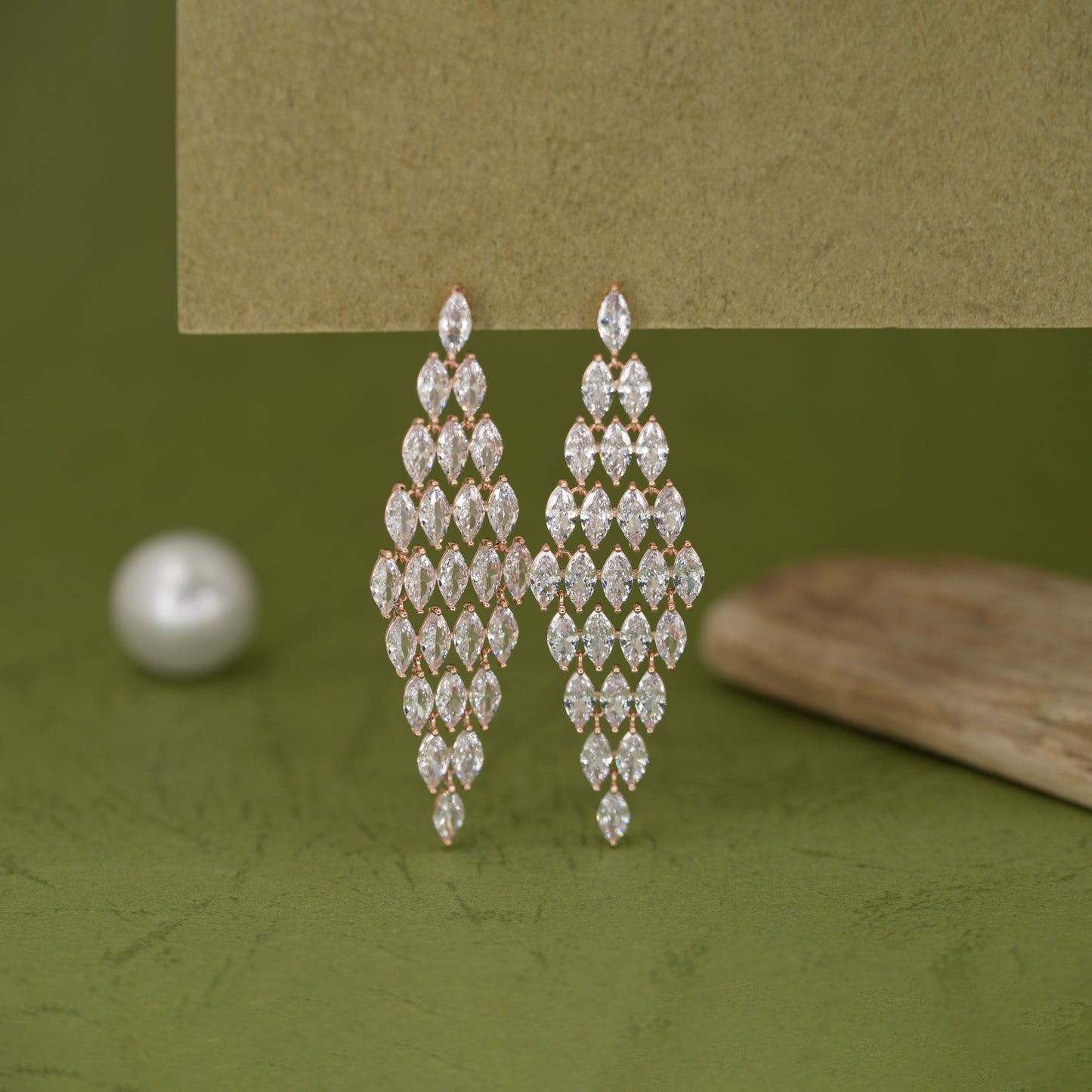 Crystal Cascade Earrings