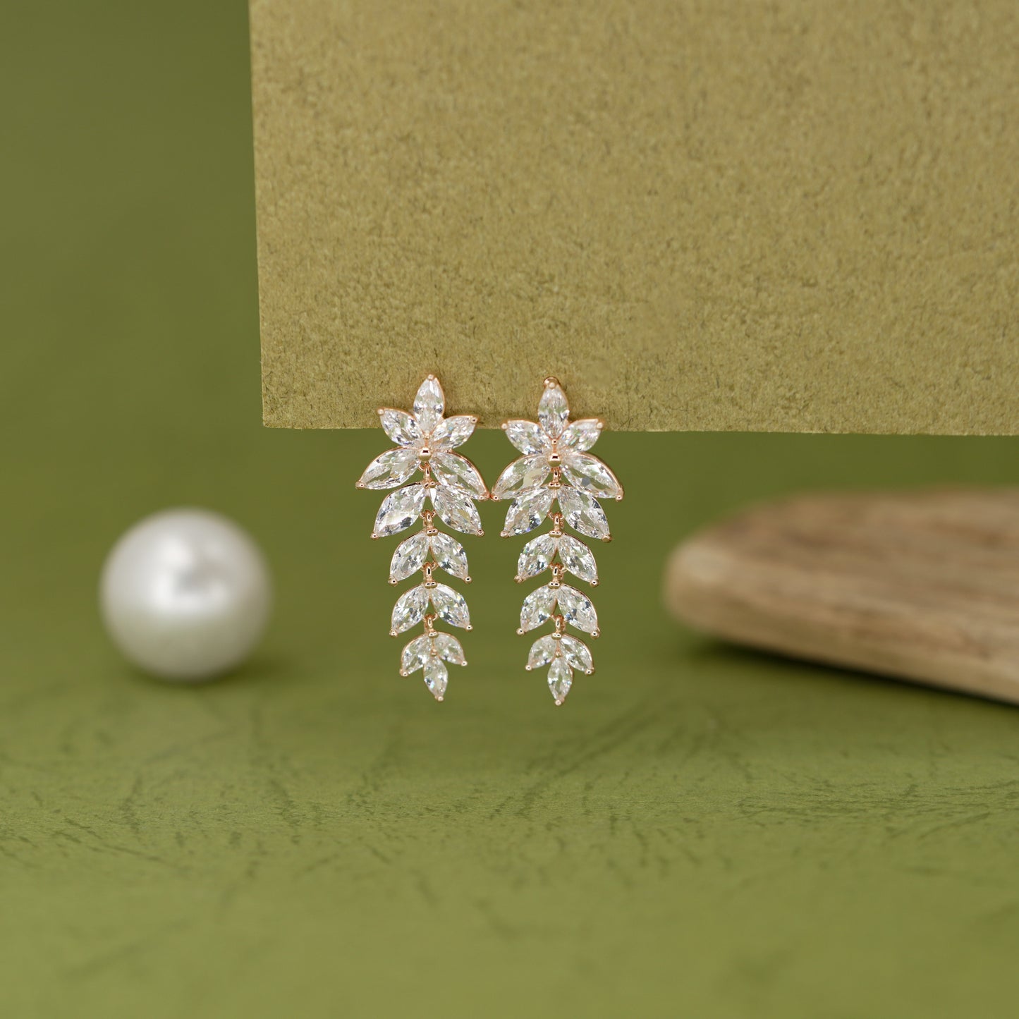 Frost Bloom Marquise Earrings