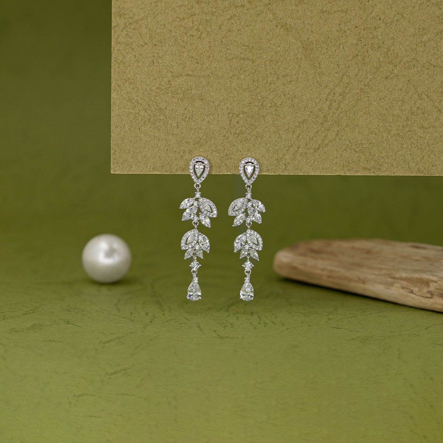 Crystal Cascade Drop Earrings