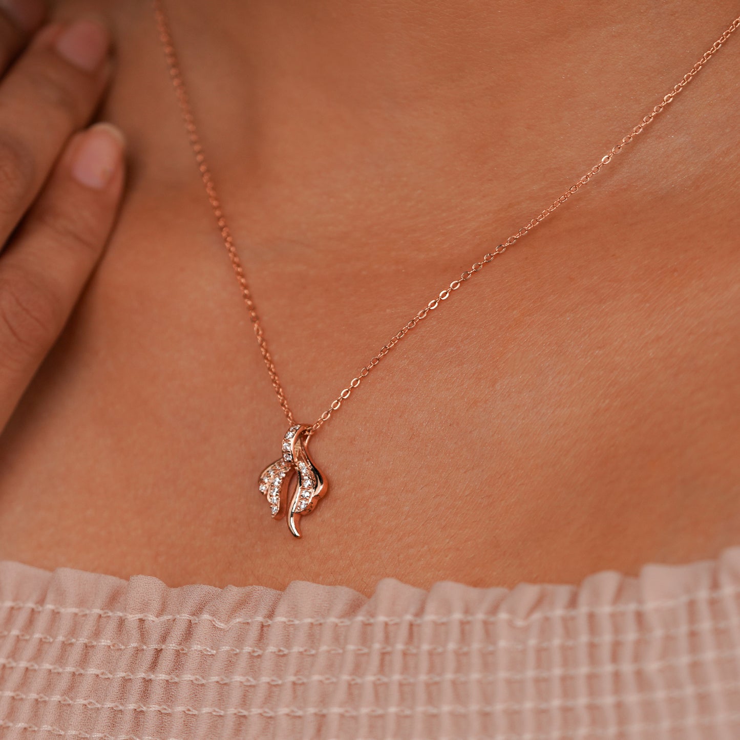 Emberleaf Grace Diamond Pendant Necklace