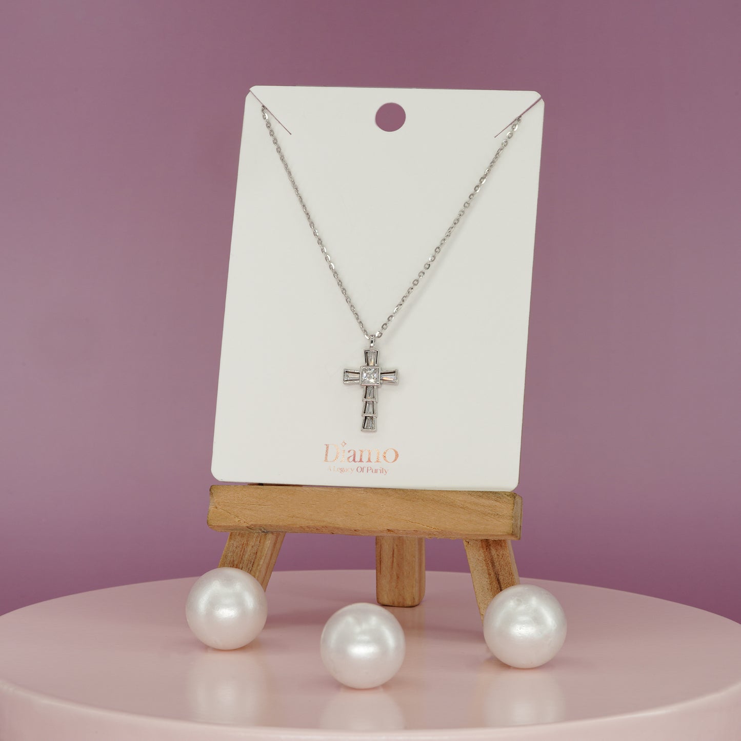 Divine Clarity Cross Necklace