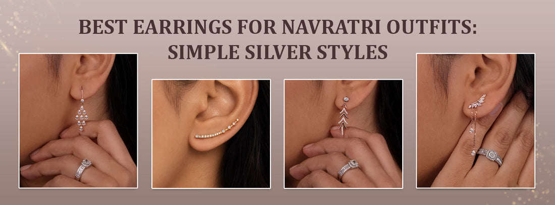 Best Earrings for Navratri Outfits: Simple Silver Styles