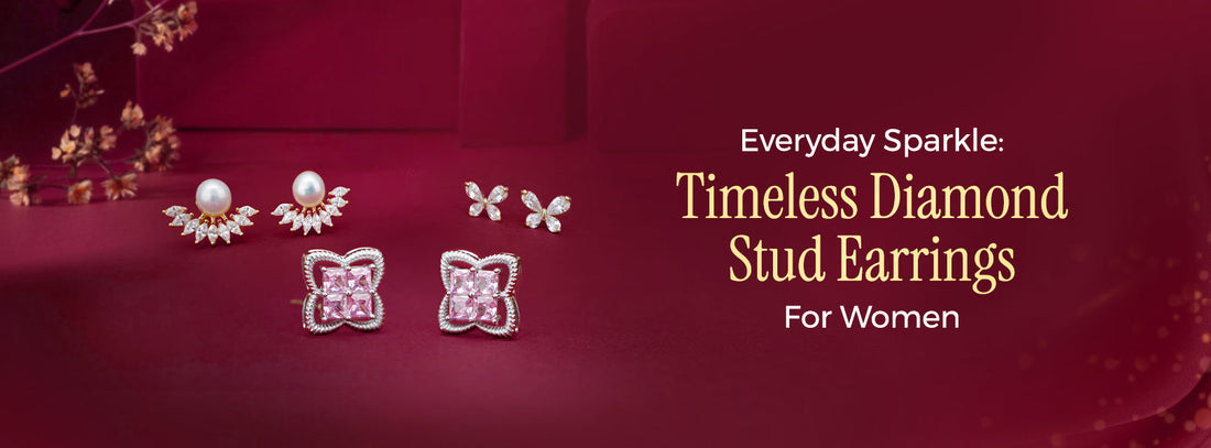 Everyday Sparkle: Timeless Diamond Stud Earrings For Women