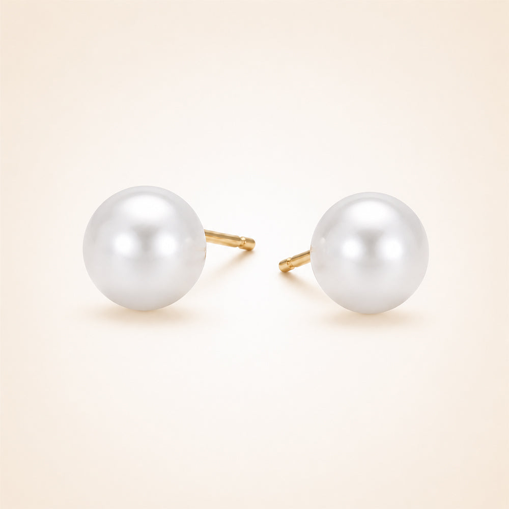 Classic Pearl Stud Earrings