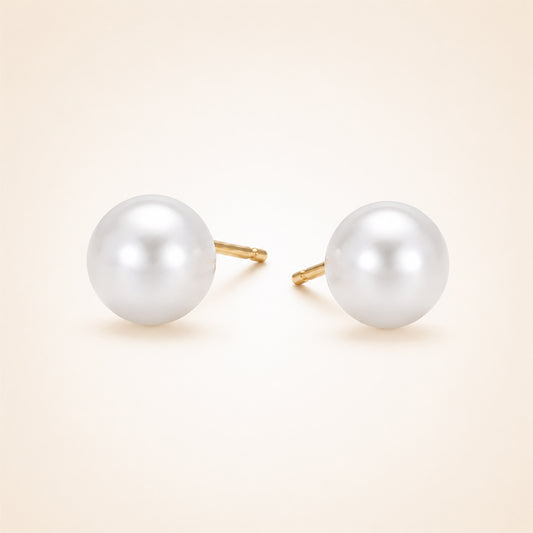 Classic Pearl Stud Earrings
