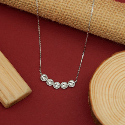 Luminous Five-Stone Diamond Harmony Necklace