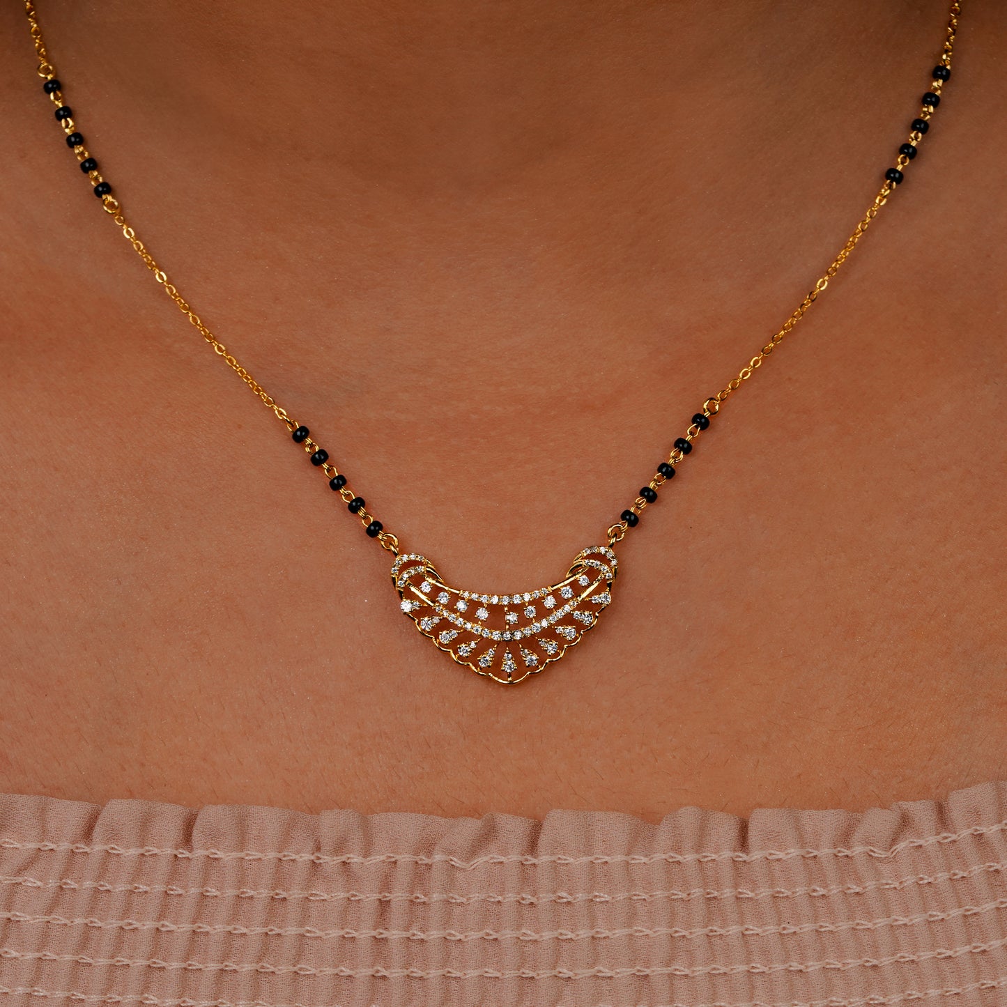 Golden Shine 925 Silver Mangalsutra