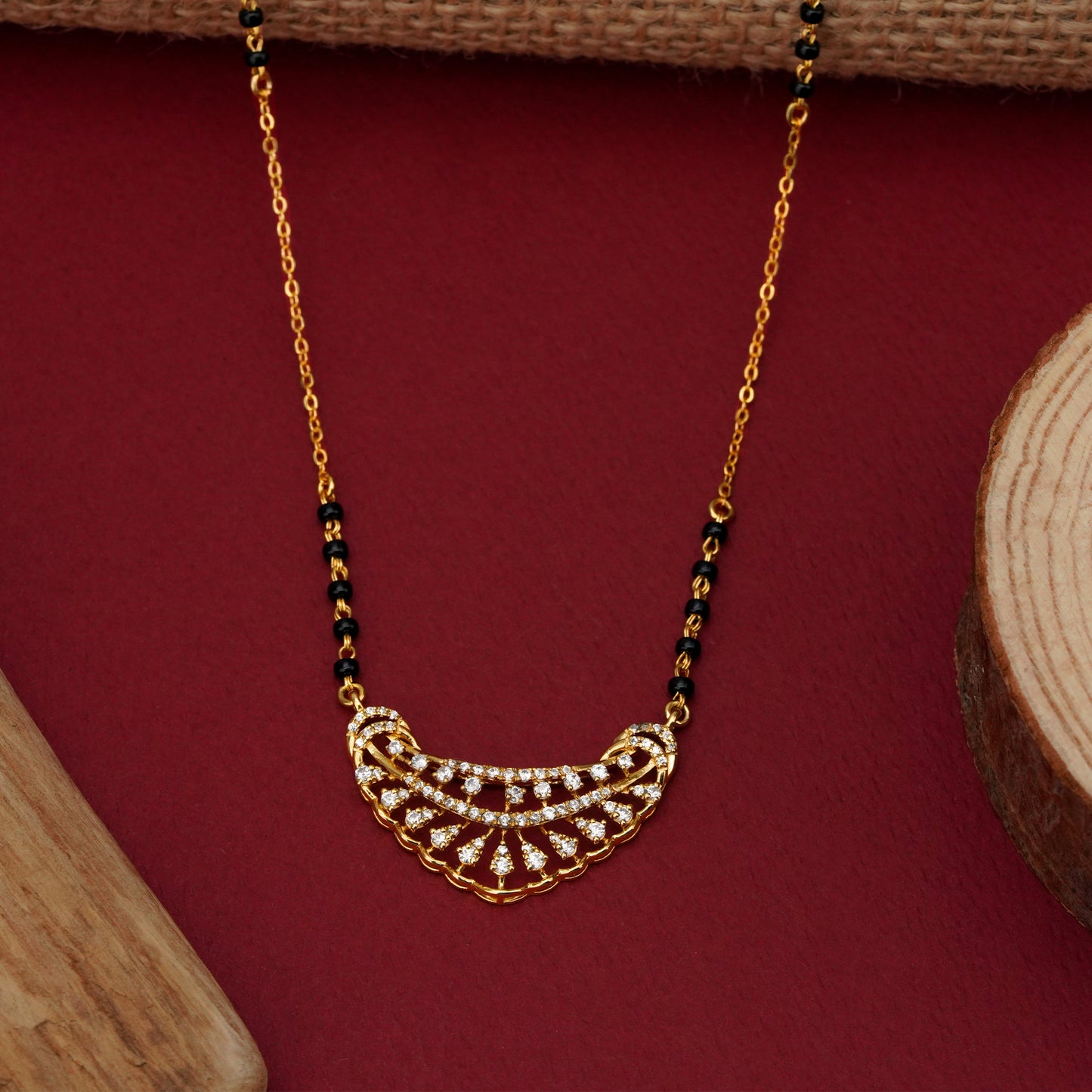 Golden Shine 925 Silver Mangalsutra