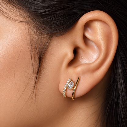 Pear Twist Ear Cuff