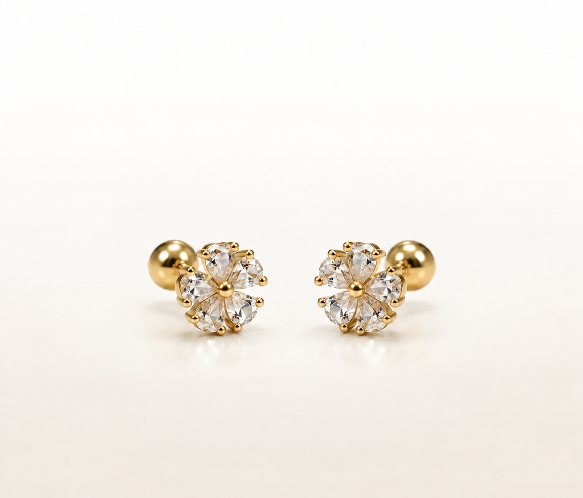 Flower Crystal Studs