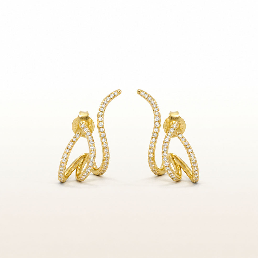 Sparkle Curve Earrings