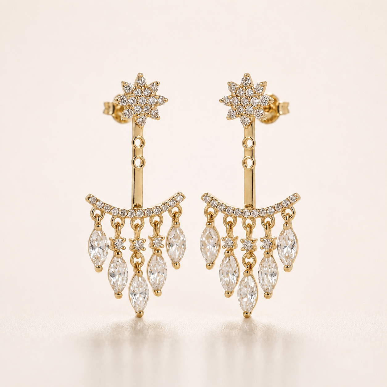 Day-to-Night 2-in-1 Floral Earrings