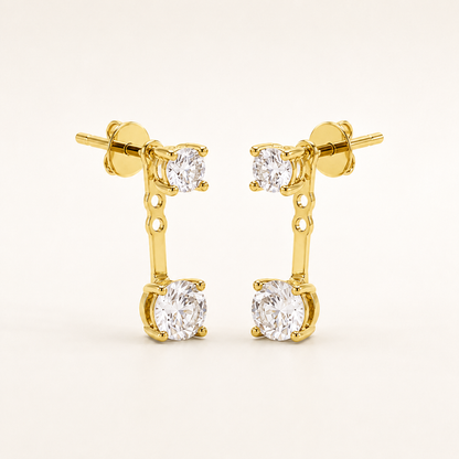 Trending Double Stone Earrings