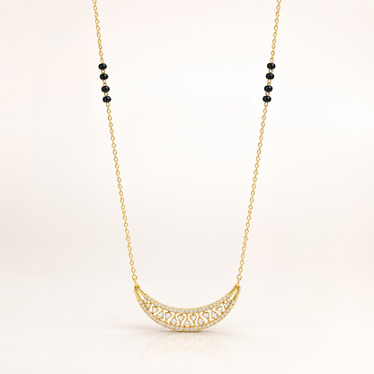 Curved Diamond Pattern Mangalsutra