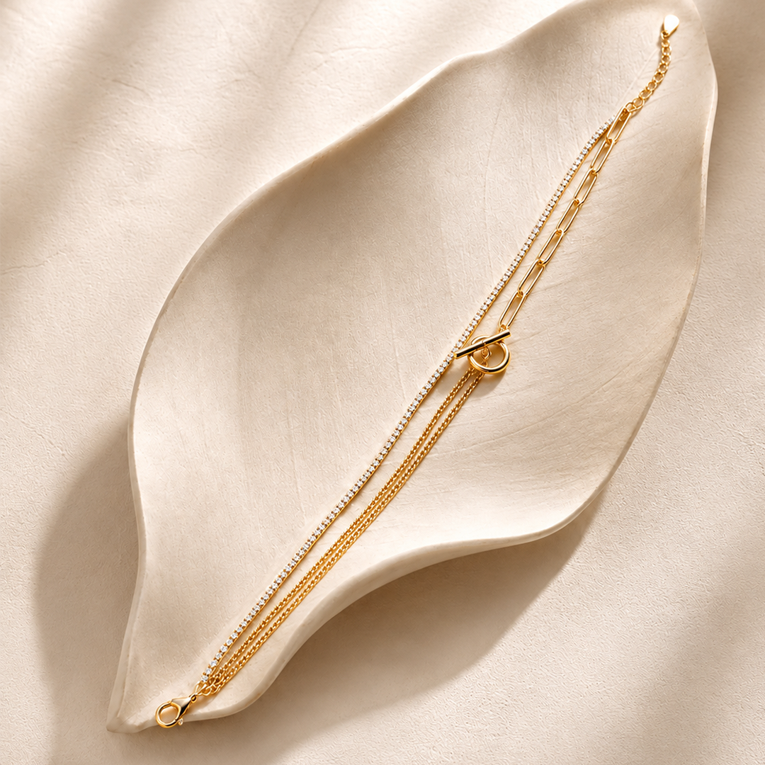 Double Layer Chain Bracelet