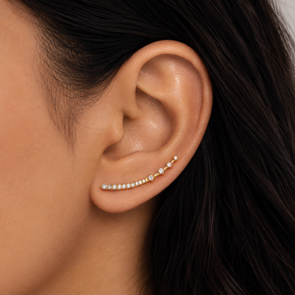 Crystal Drop Ear Cuff