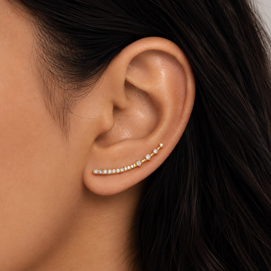 Crystal Drop Ear Cuff
