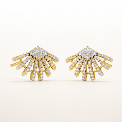 Sunray Diamond Earcuff