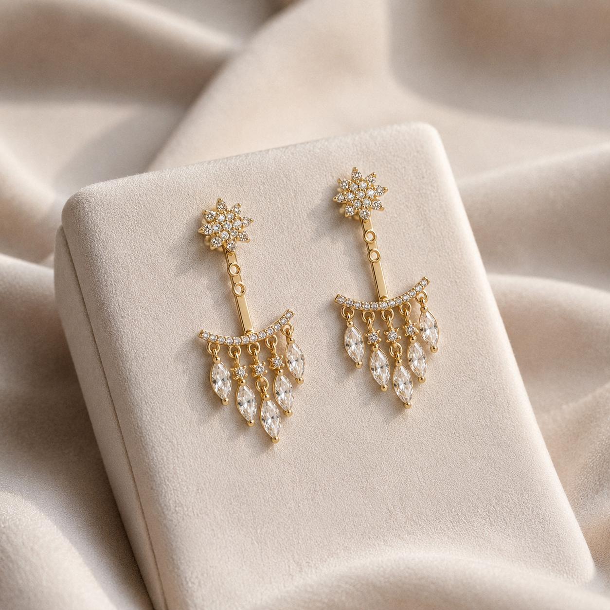 Day-to-Night 2-in-1 Floral Earrings