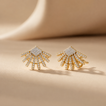 Sunray Diamond Earcuff