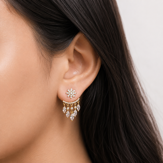 Day-to-Night 2-in-1 Floral Earrings