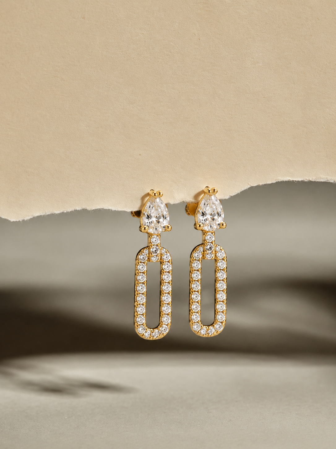Luxe Halo Link Earrings