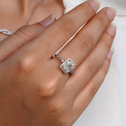 White Flame Radiant Grace Ring