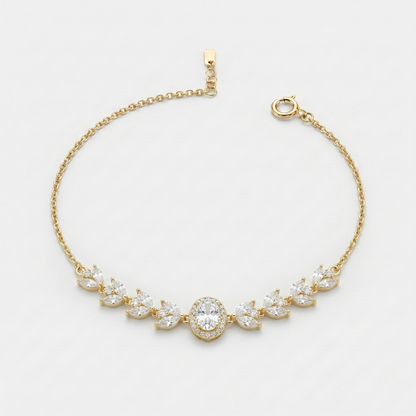 Aurora Leaf-Cut Statement Bracelet