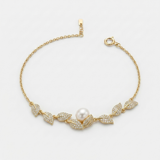 Pearl Vine Elegance Bracelet