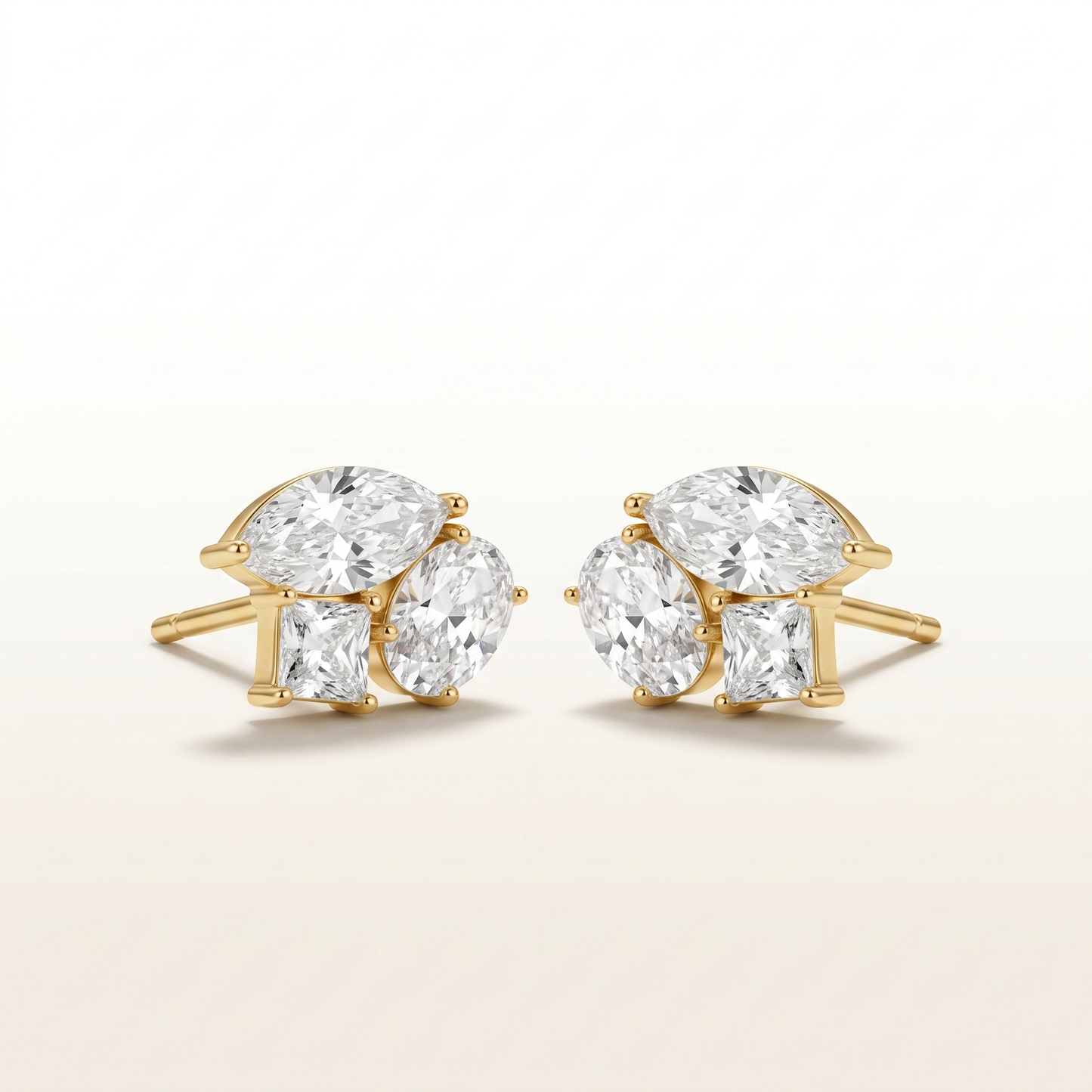Radiant Petal Cluster Studs