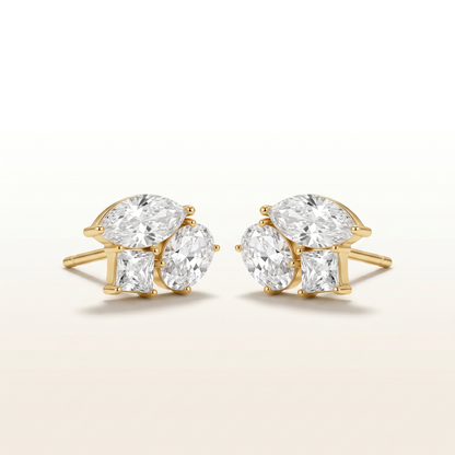 Radiant Petal Cluster Studs