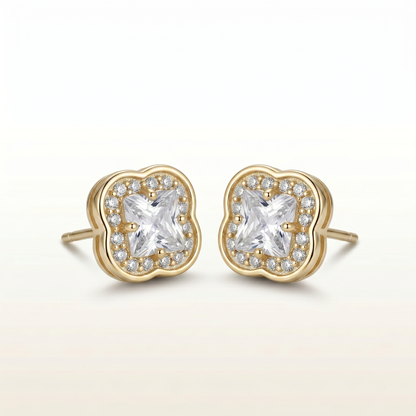 Glimmer Square Cluster Earrings