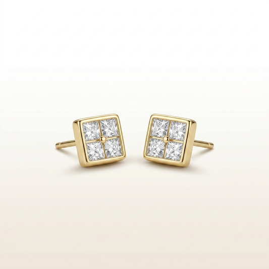 Minimal Luxe Princess Earrings
