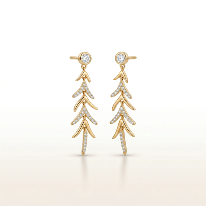 ArrowGlide Drop Earrings