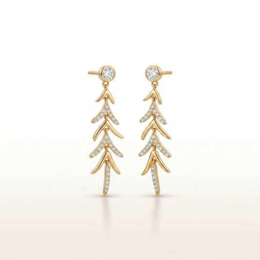 ArrowGlide Drop Earrings