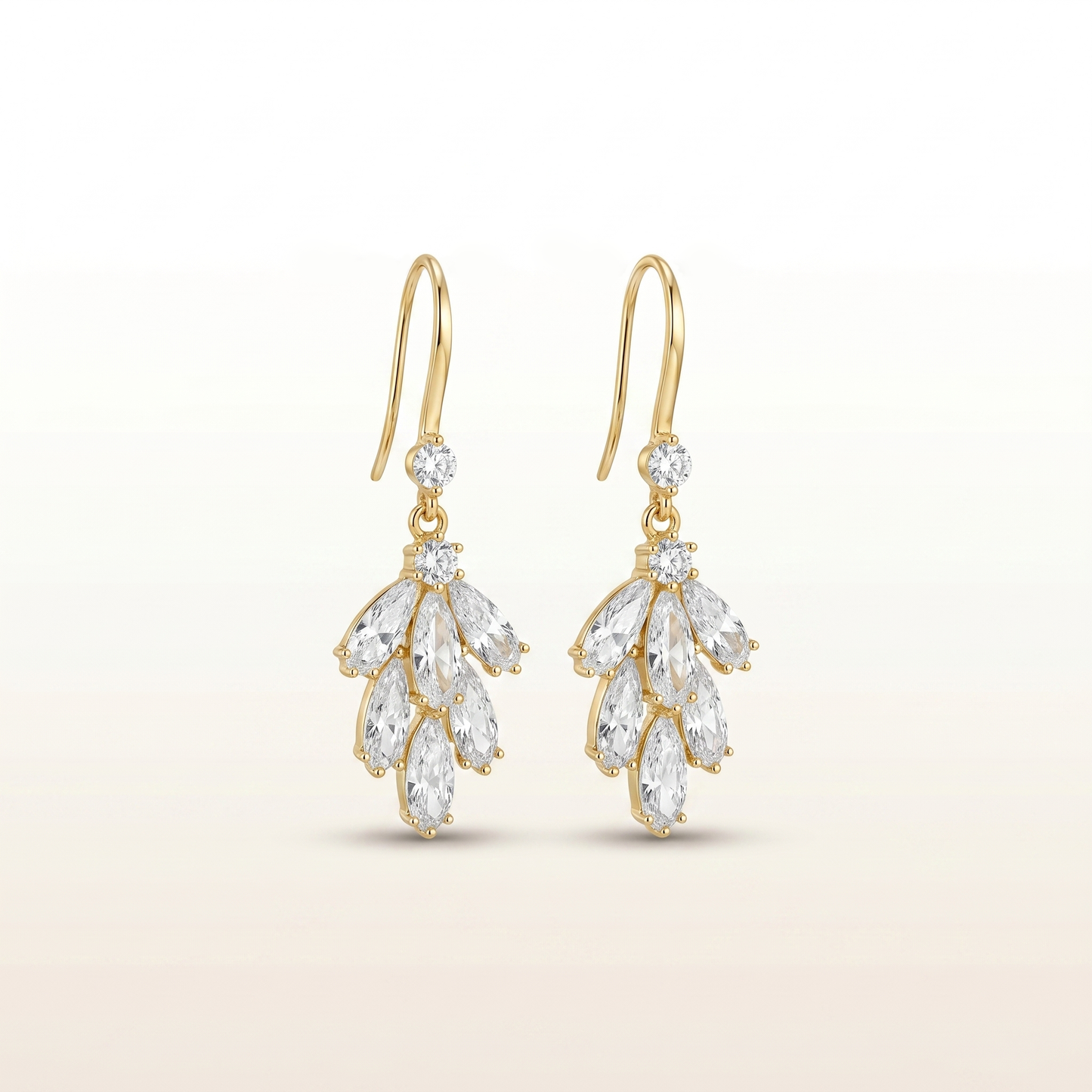 Celeste Sparkle 925 Silver Dangling Earrings