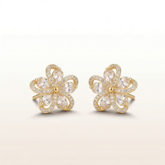 Bloom Grace Floral Stud Earrings
