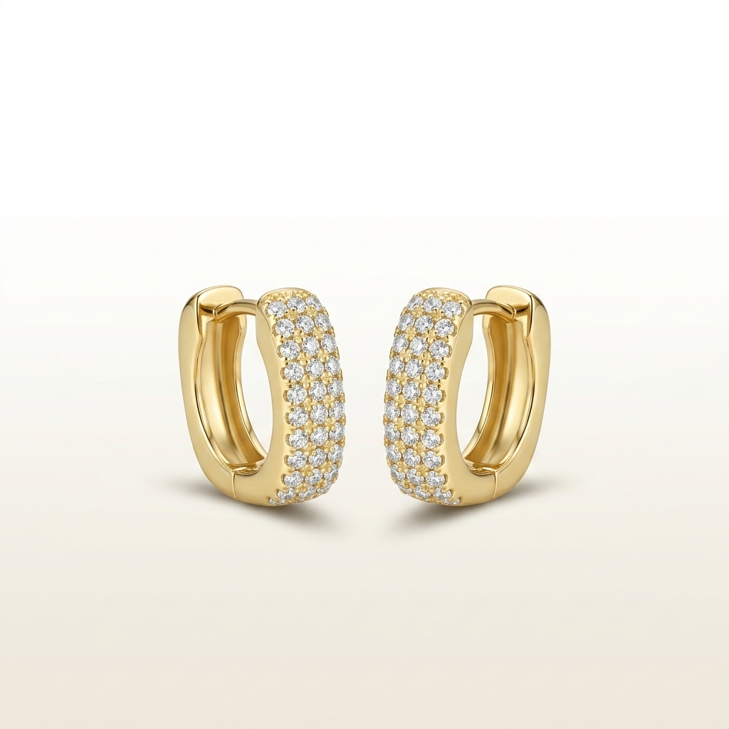Eterna Sparkle Mini Hoops