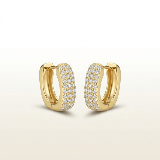 Eterna Sparkle Mini Hoops