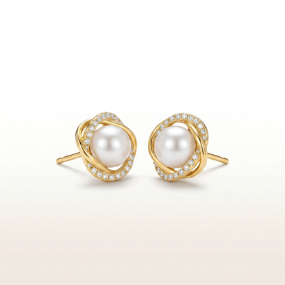 Eternal Grace Pearl Studs
