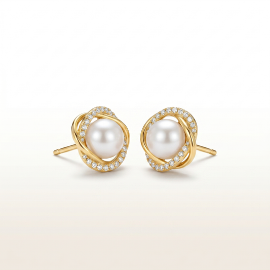Eternal Grace Pearl Studs