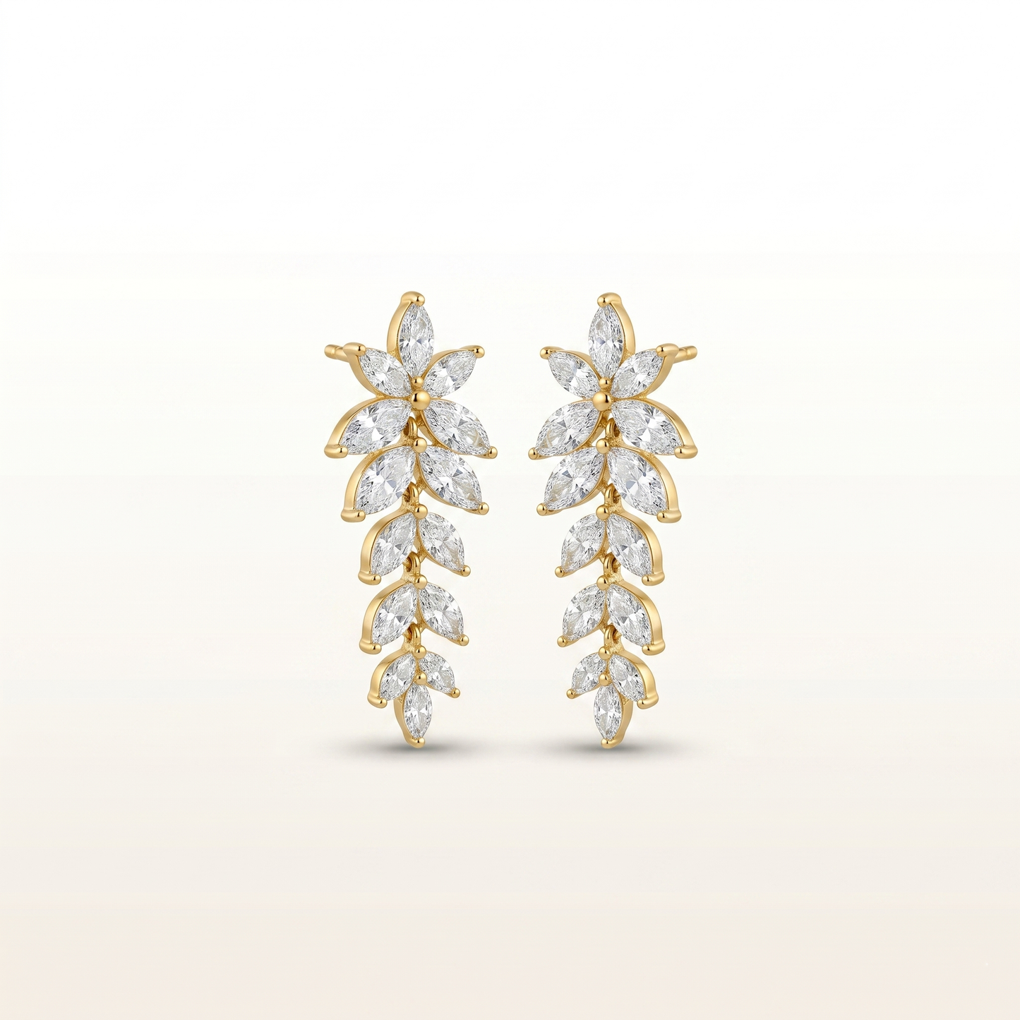 Frost Bloom Marquise Earrings