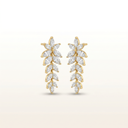 Frost Bloom Marquise Earrings