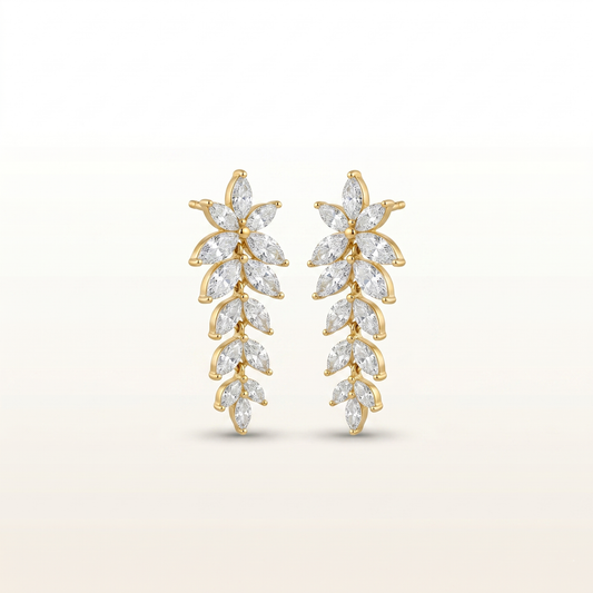 Frost Bloom Marquise Earrings