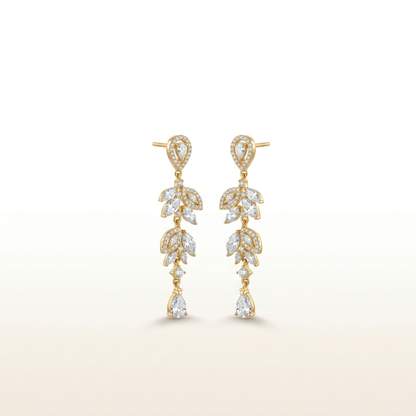 Crystal Cascade Drop Earrings