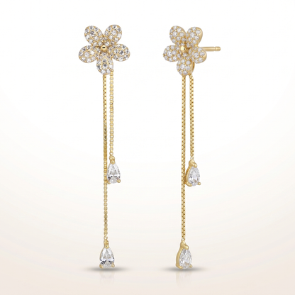 Daisy Drape Chain Earrings